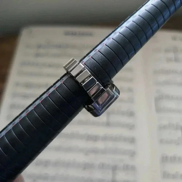 Silver and Blue Ring Watch - Picture 11 of 15